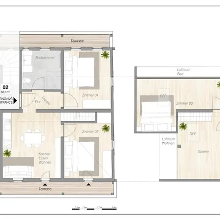 公寓 Schwaigermuehle - Historic Charm & Modern Comfort *